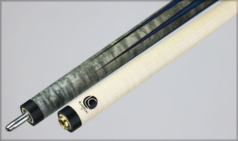 Lucasi Zero Flexpoint Grey Stained Maple with Blue/Green Veneer