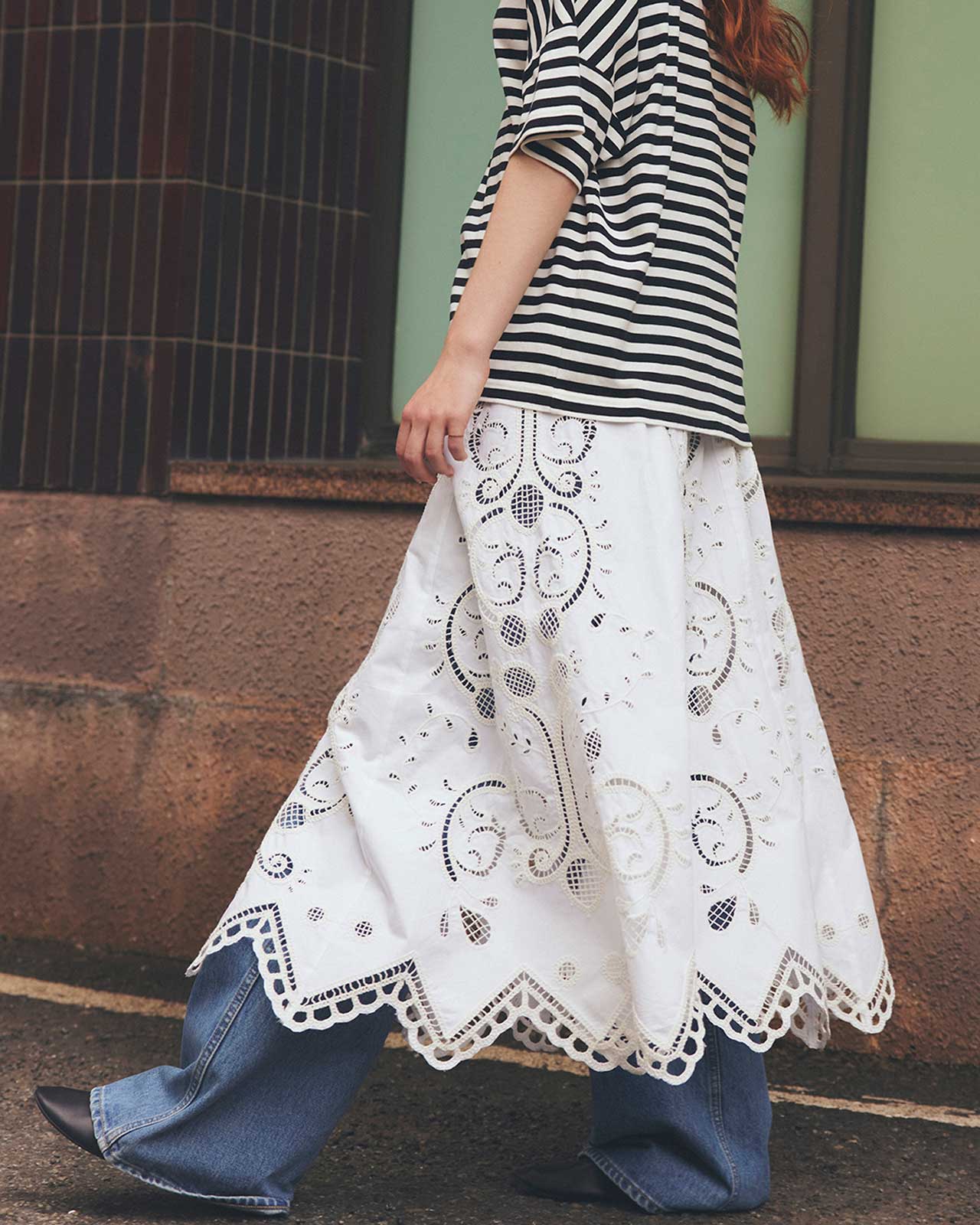 EMBROIDERY LACE SKIRT – Shinzone