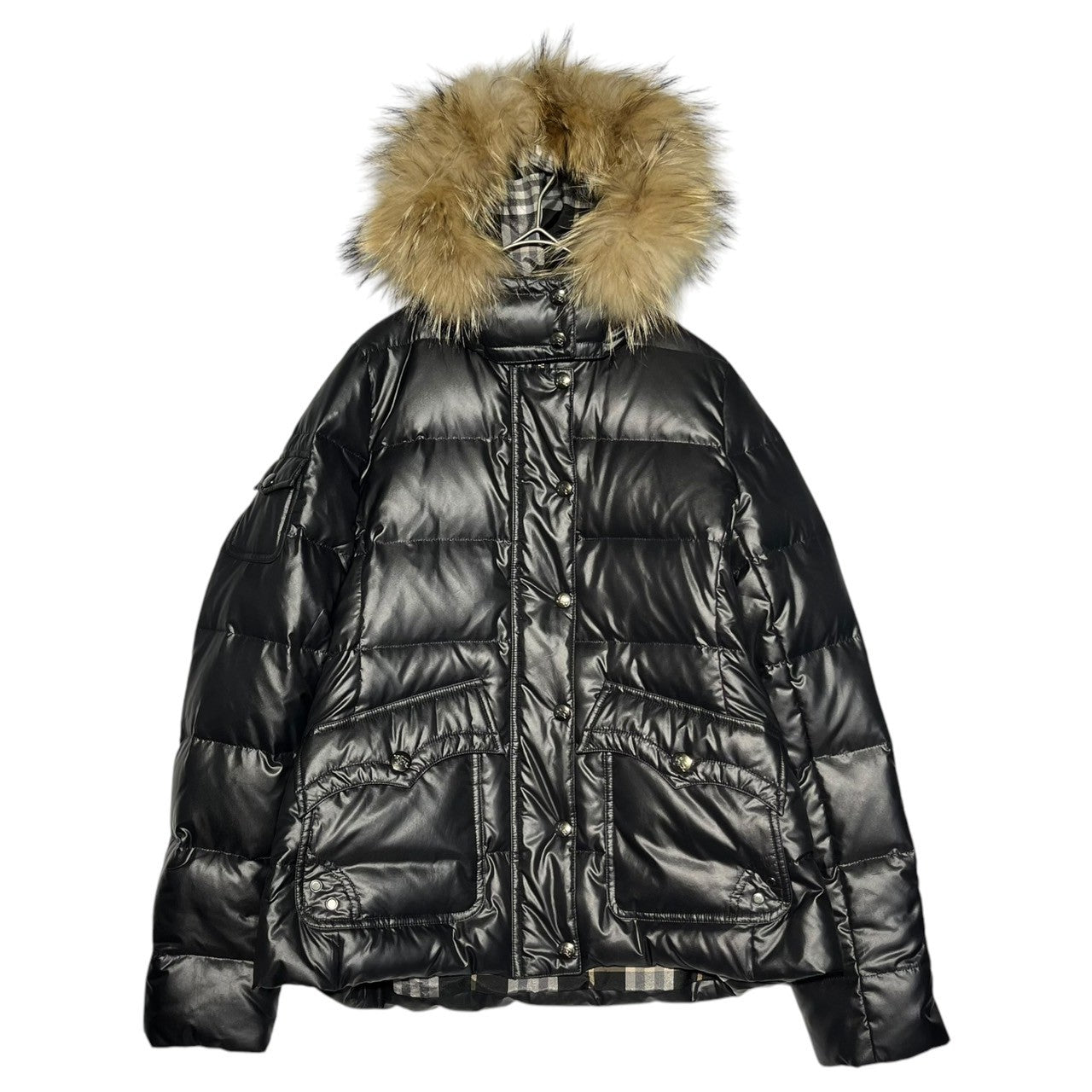 BURBERRY BLUE LABEL(バーバリーブルーレーベル) Raccoon Fur Down