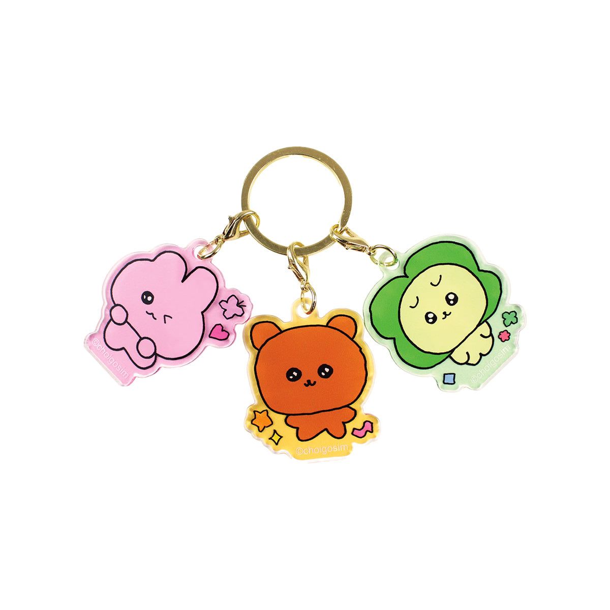 チェゴシム 3チャームキーホルダー 三匹 – CHOCOLATE CHARACTER LABEL