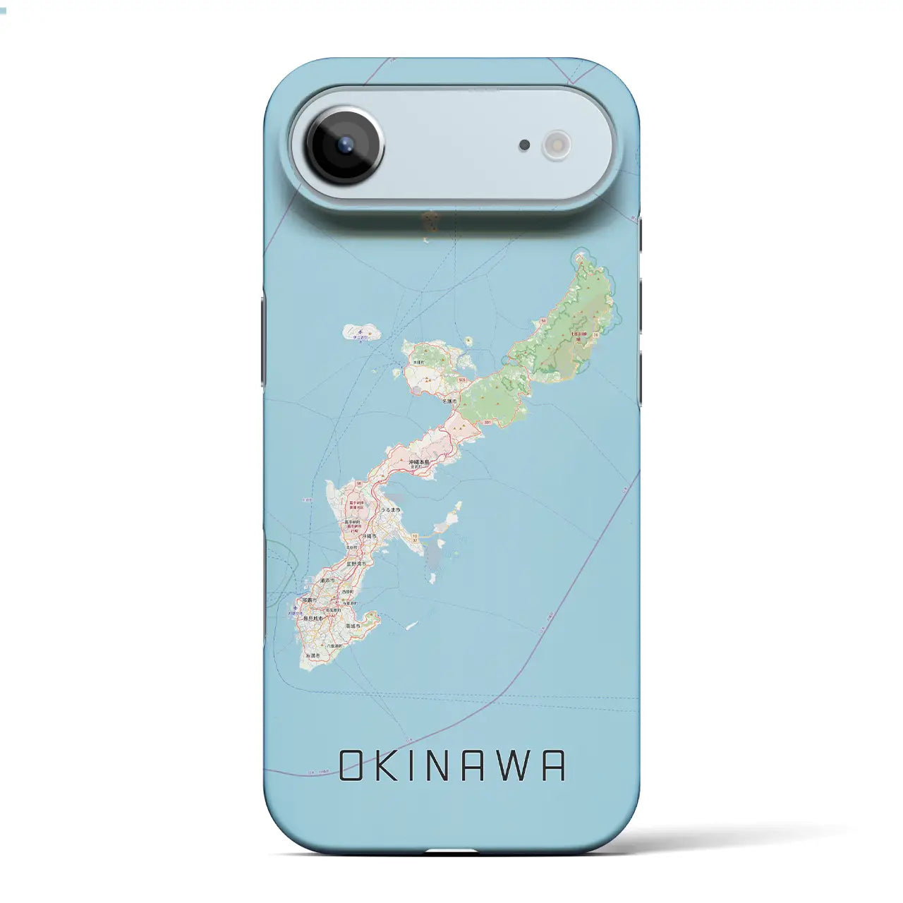 沖縄2（沖縄県）】地図柄iPhoneケース（バックカバータイプ） – クロス