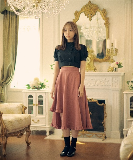 アシンメトリーミディスカート | axes femme online shop -outlet-