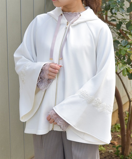 花粉ガードフレア袖ケープ | axes femme | axes femme online shop