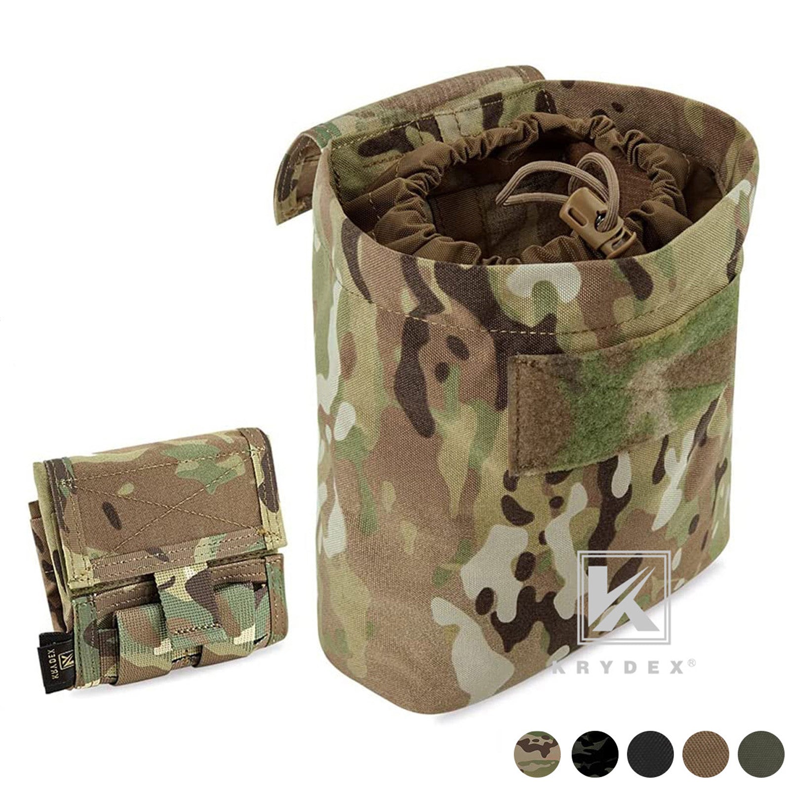 KRYDEX Tactical Molle ROLL-UP Ammo Magazine Dump Pouch Mag – Krydex