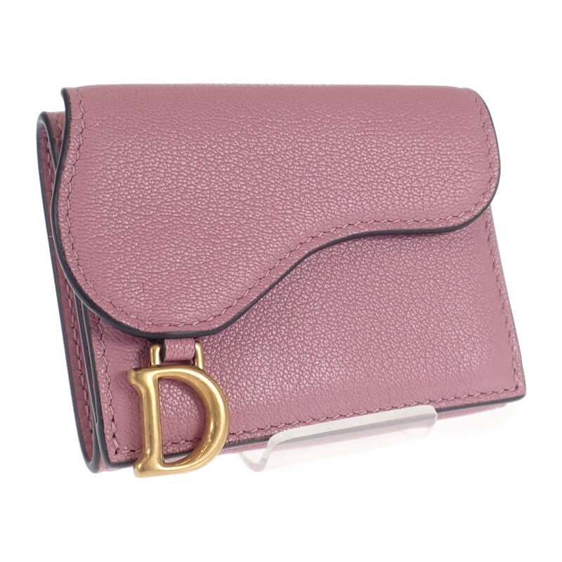 ディオール Dior サドル コンパクトウォレット S5653CCEH 三つ折り財布