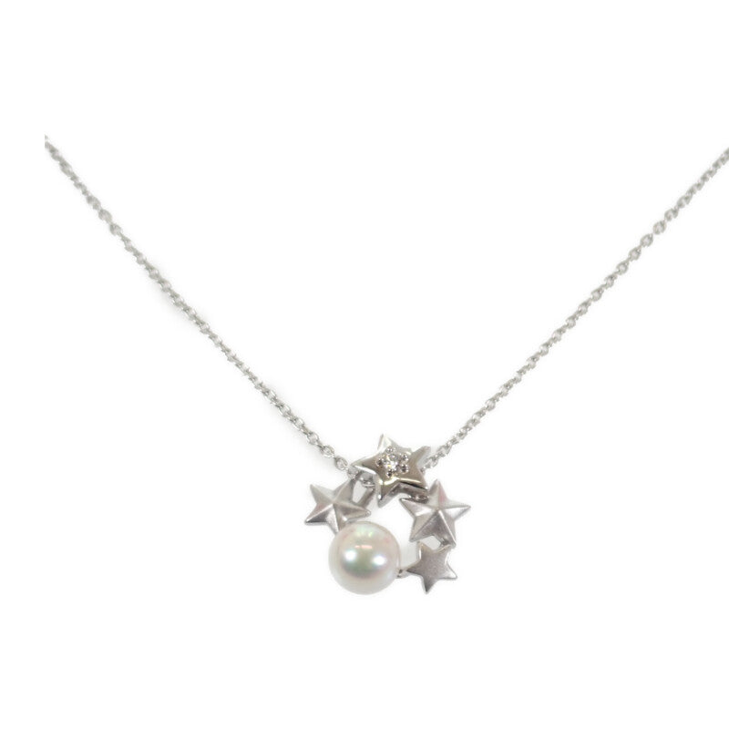 タサキ TASAKI パールペンダント ネックレス K18ホワイトゴールド