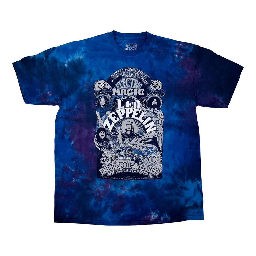 Led Zeppelin - Wembley 71' Tie Dye T-Shirt (Men) – Joe Bonamassa