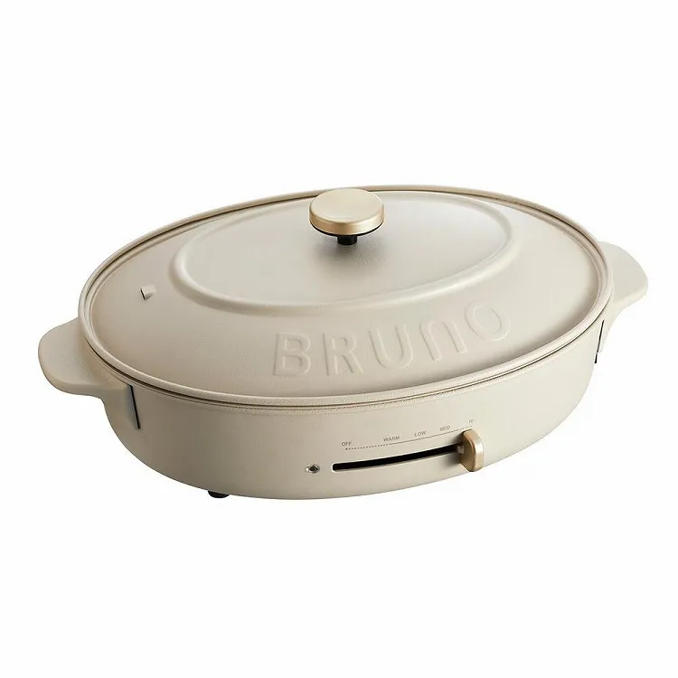 ☆オーバルホットプレート グレージュ|BRUNO|小田急百貨店オンライン