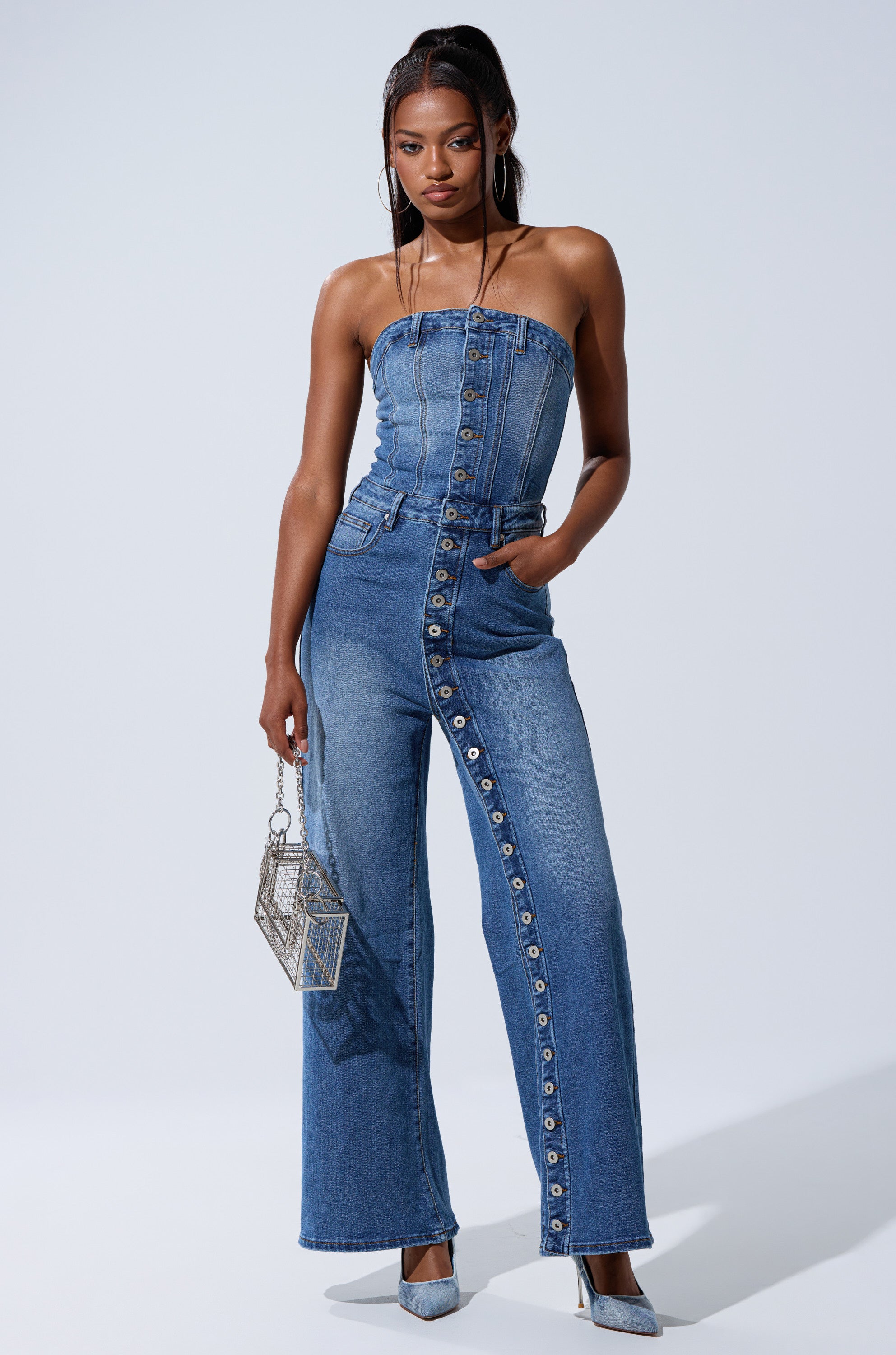 SUMMER SONG DENIM JUMPSUIT – AKIRA
