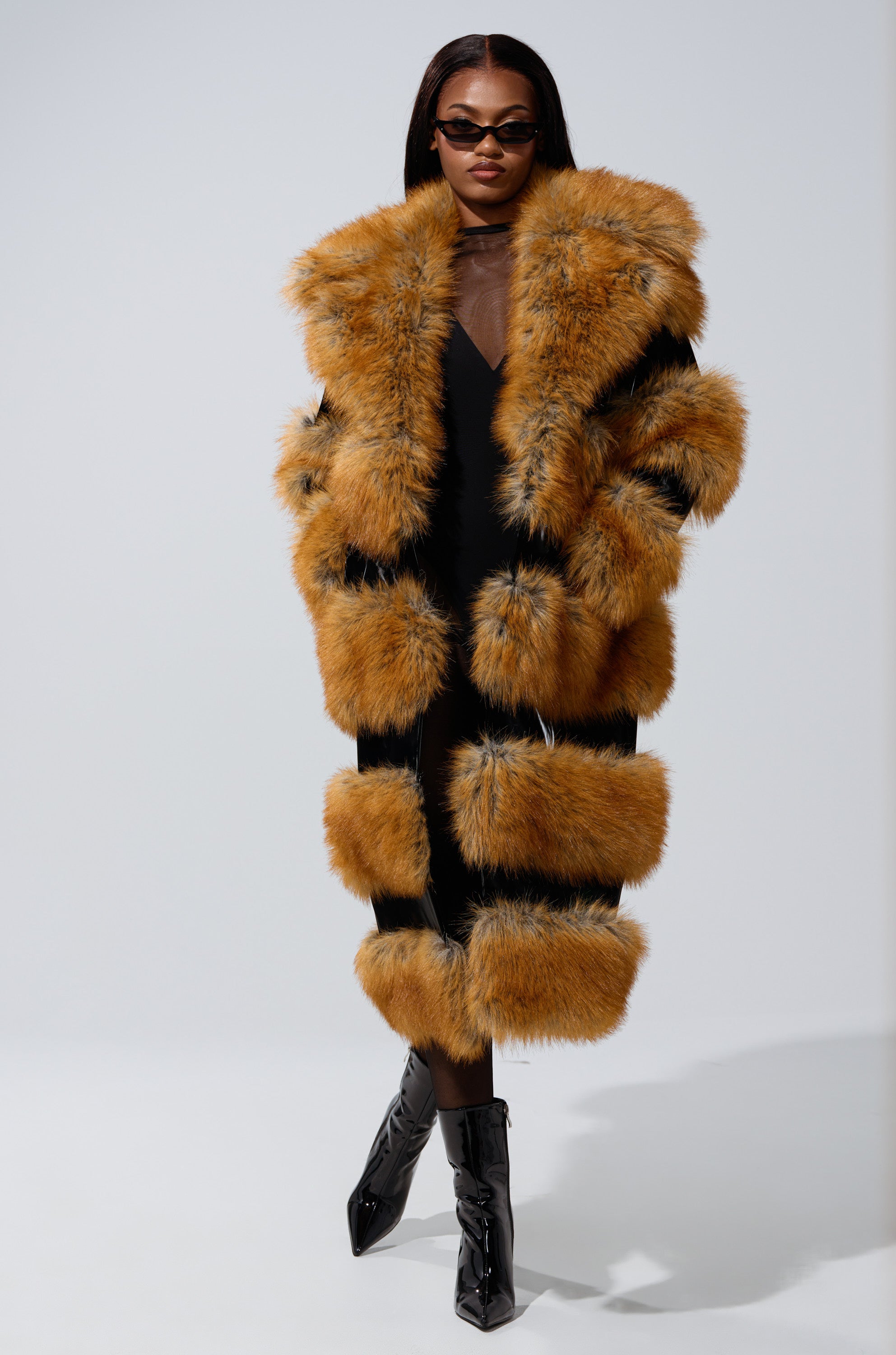 MADDOX PANELED FAUX FUR – AKIRA