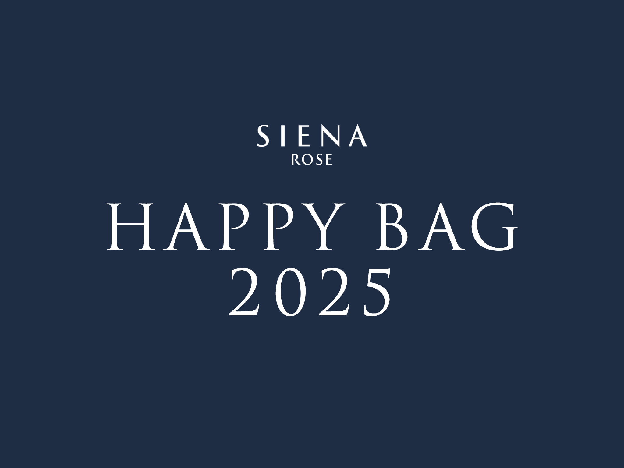 HAPPY BAG 2025》発売日のお知らせ
