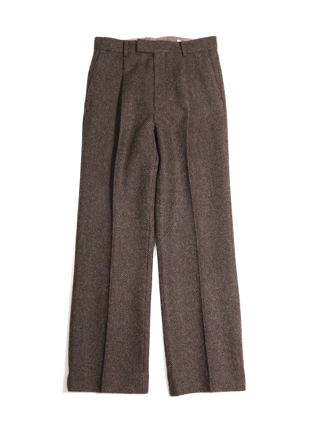 AURALEE「LAMA SHETLAND WOOL TWEED SLACKS / BROWN TWEED」 – SISTER