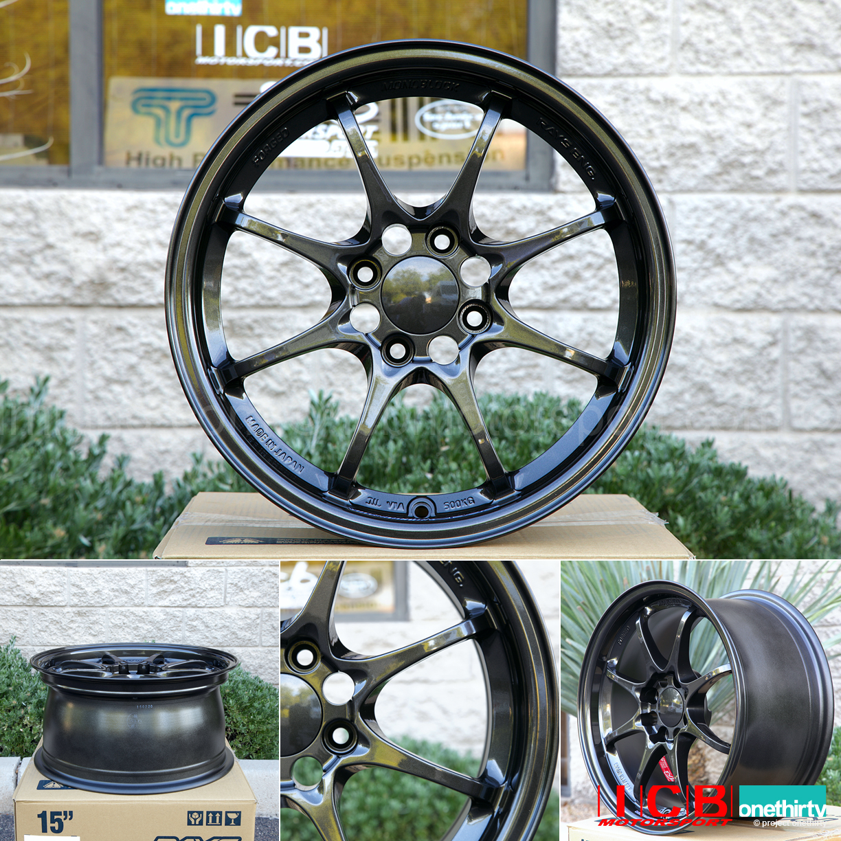 Rays Volk Racing CE28N Wheels 15X7.5 +30 Offset 4X100 Diamond