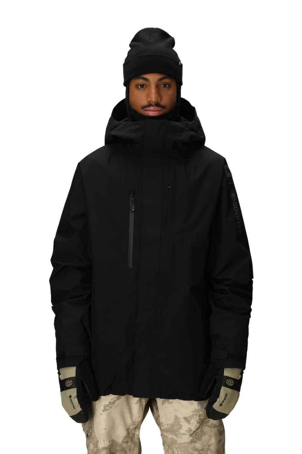 686 ロクハチロク MENS GORE-TEX CORE SHELL JACKET BLACK 25-26
