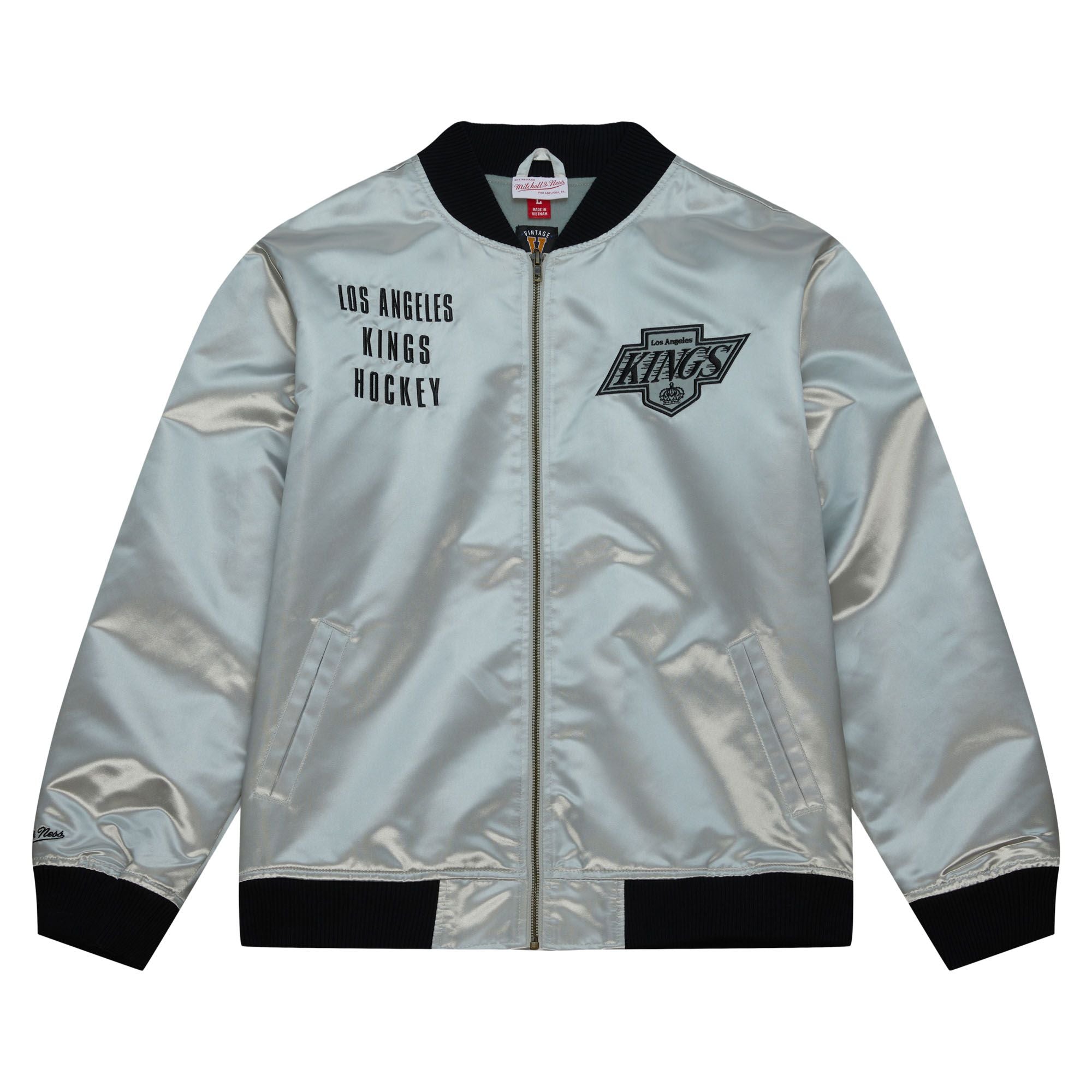 Kings Mitchell & Ness OG 2.0 Lightweight Chevy Logo Satin Jacket