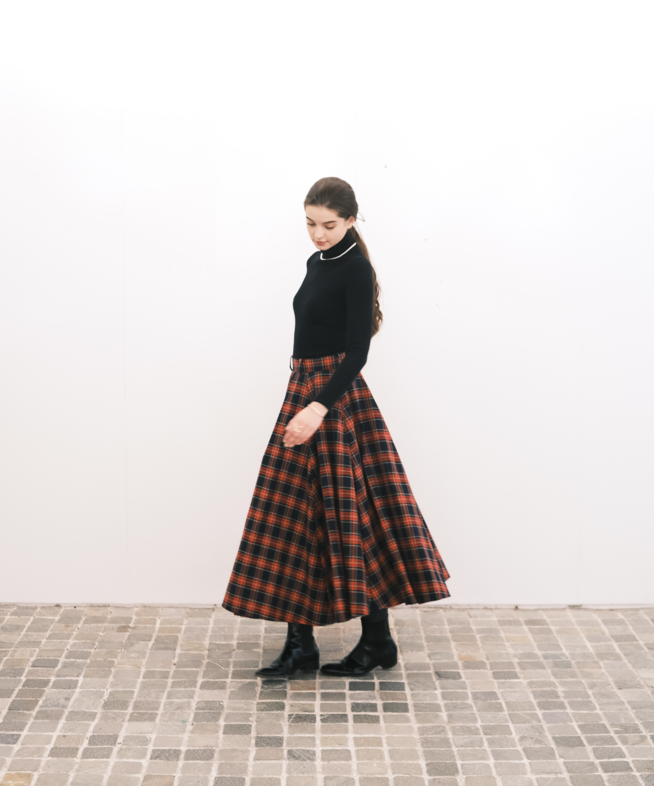 ≪通常販売≫royal tartan check flare skirt（ロイヤルタータン