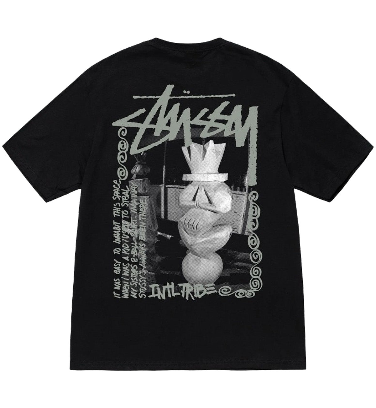 Stussy New Stone Tee (Black) – The Factory KL