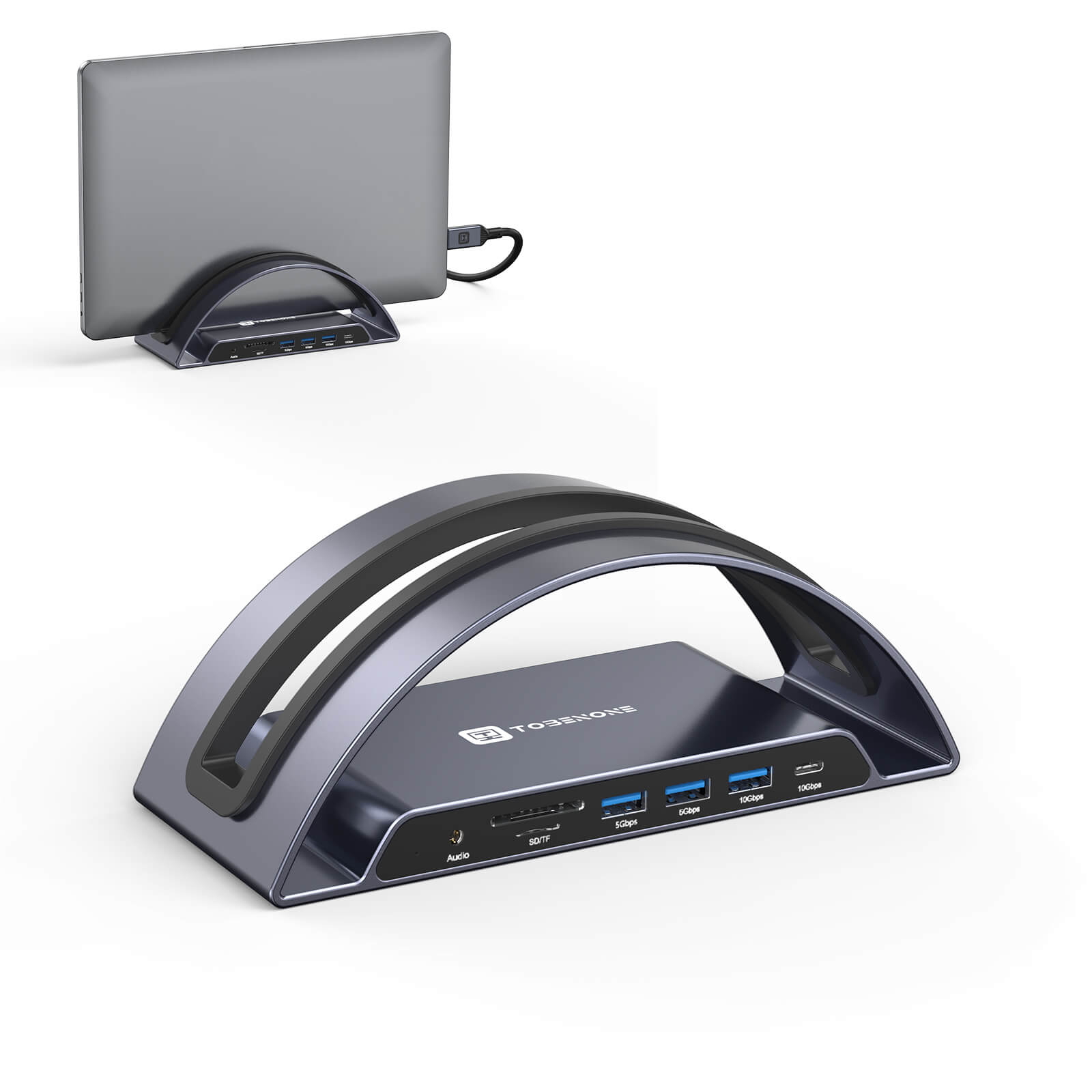 UDS022 USB C Docking Station Dual Monitor Plug And Play Laptop