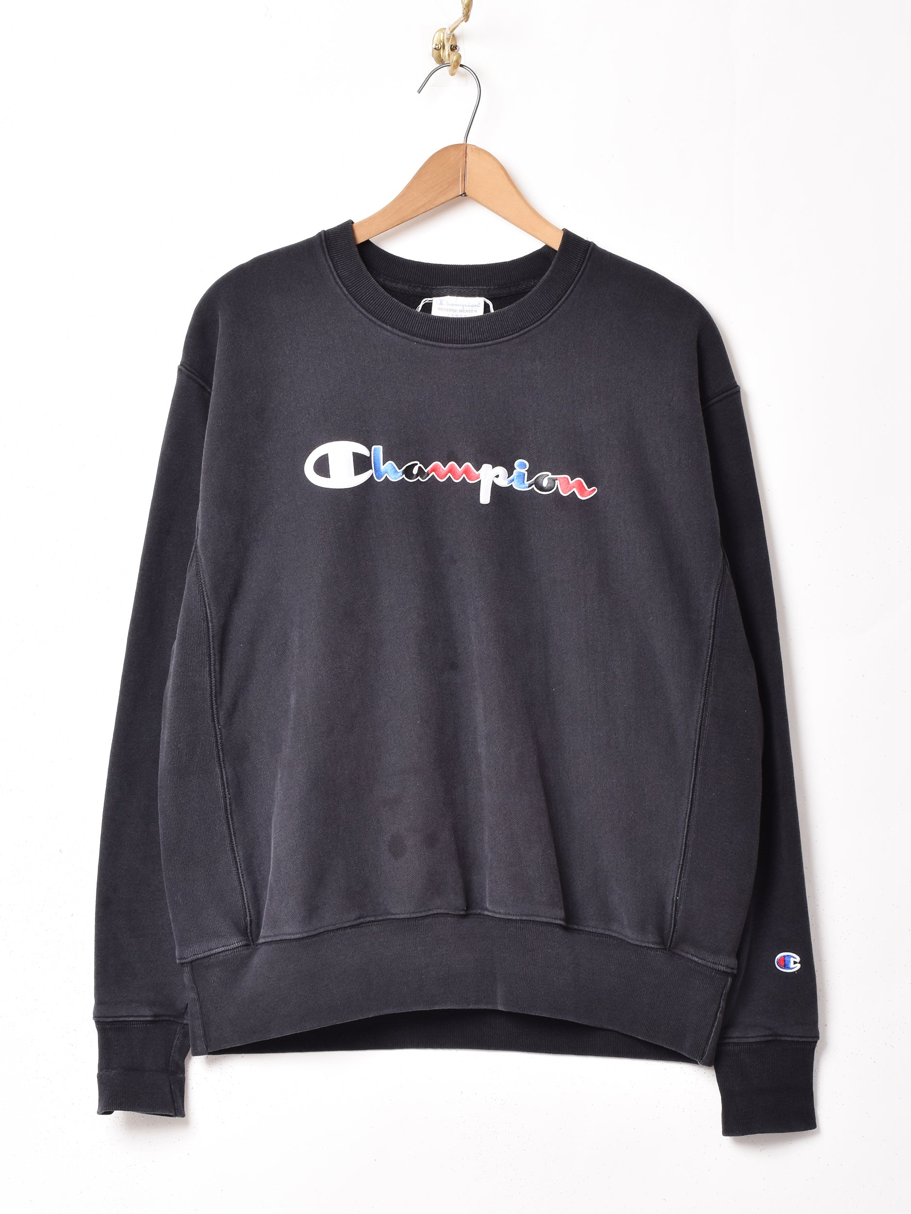 Champion ロゴ刺繍 リバースウィーブ スウェットシャツ – 古着屋Top of