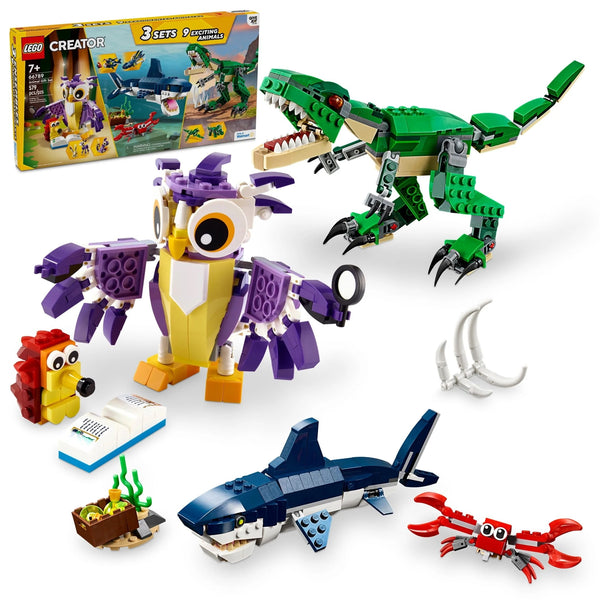 LEGO Creator 9-in-1 66789 Animal Gift Set 31058 Mighty Dinosaurs