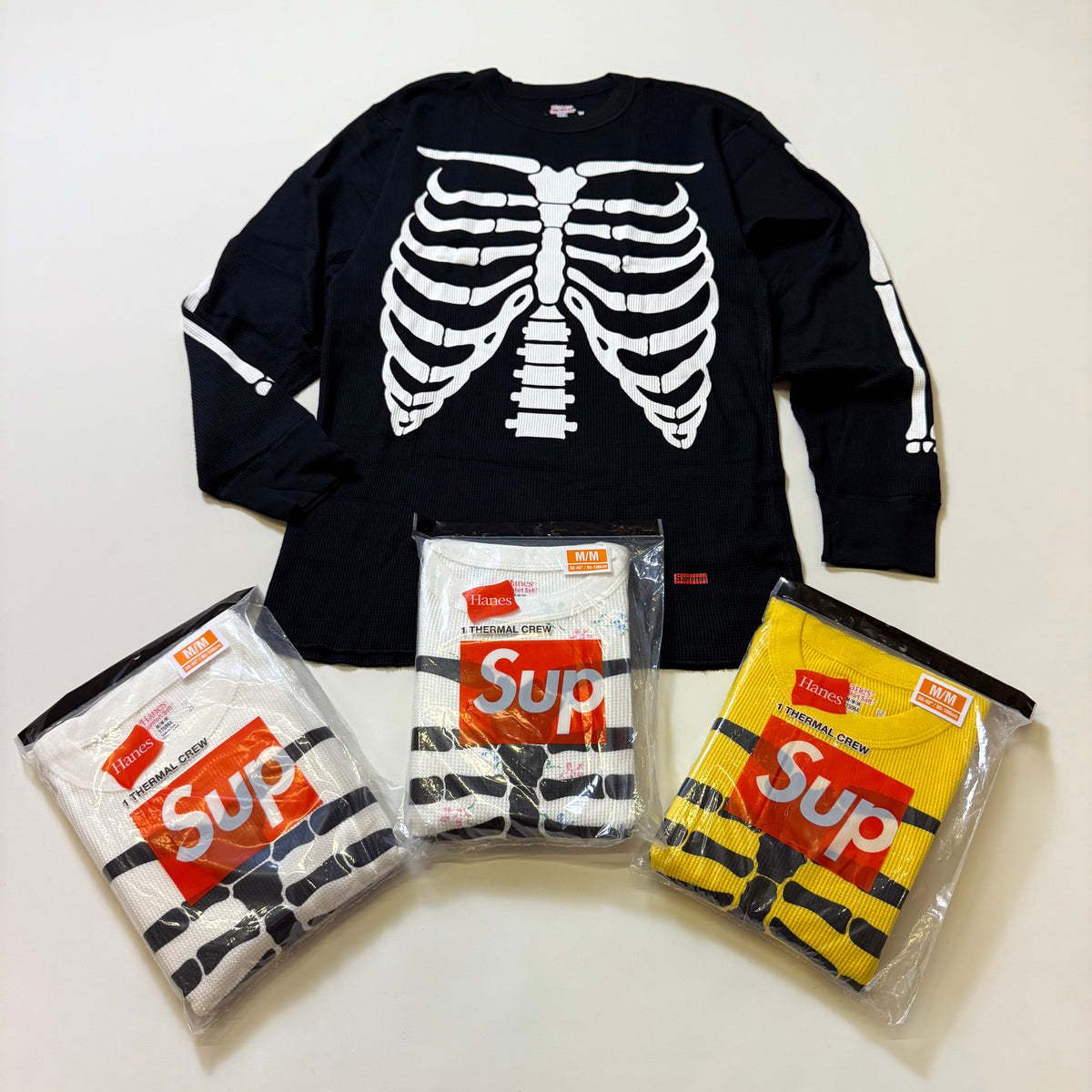 SUPREME HANES BONES THERMAL CREW(1 PACK) FW25 – Trade Point_HK