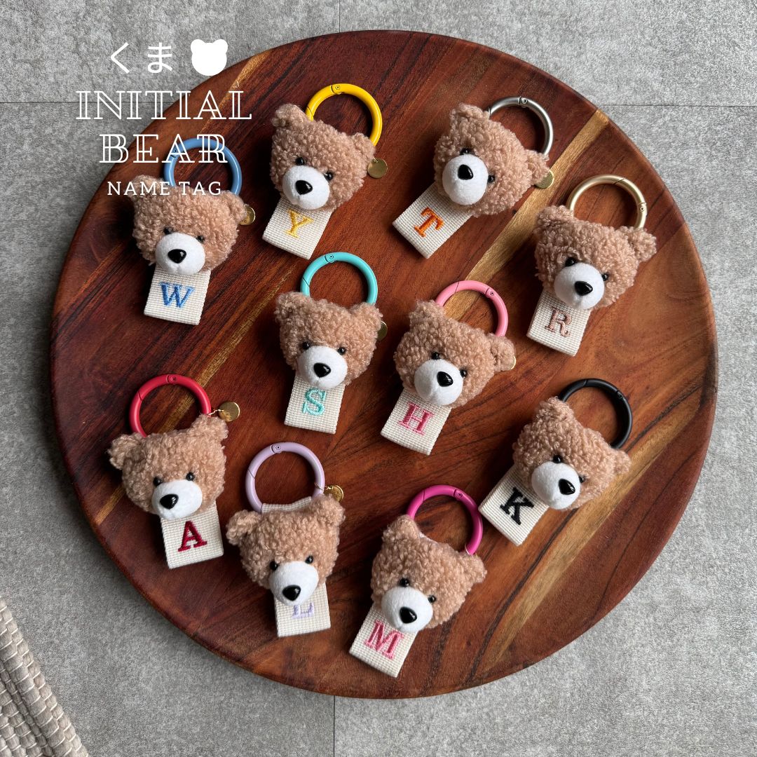 BEAR INITIAL NAME TAG ※メール便可 – TRICK HOLIC
