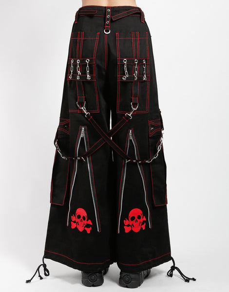 TRIPP NYC - BACK UP SKULL PANT RED SKULL