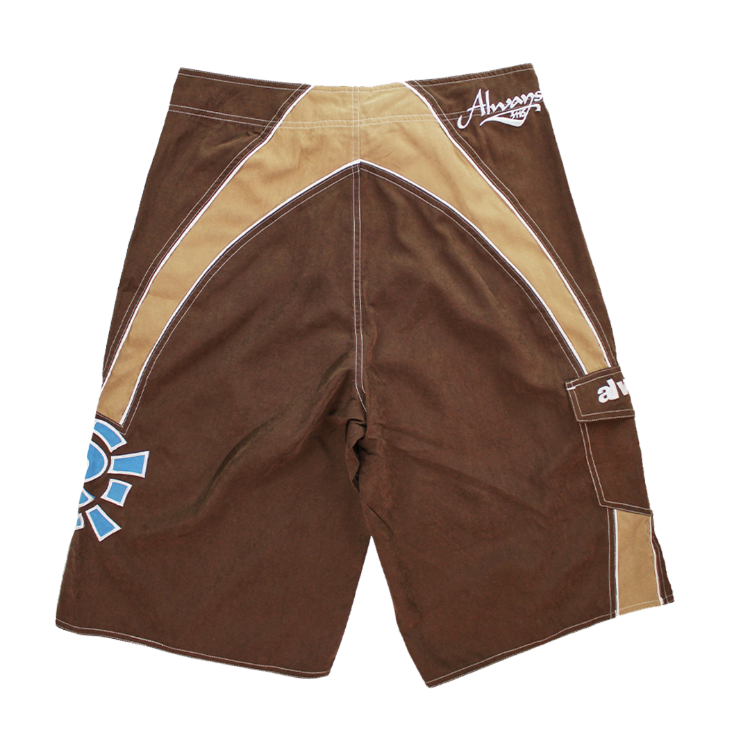 AI board shorts - brown / blue – always do what you should do