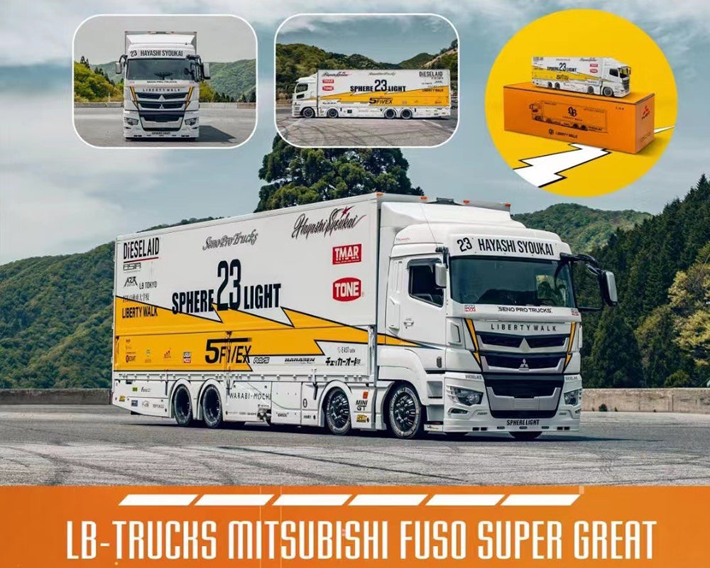 GCD 1/64 Liberty Walk LB-Trucks Mitsubishi Fuso Super Great
