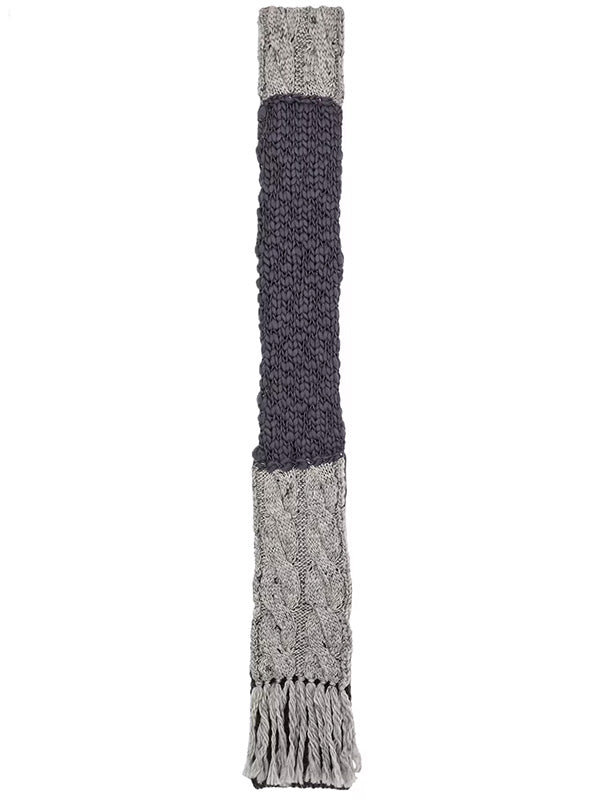 Y's - ワイズ】PATCHED KNITTED SCARF/GRAY(マフラー/グレー) – union