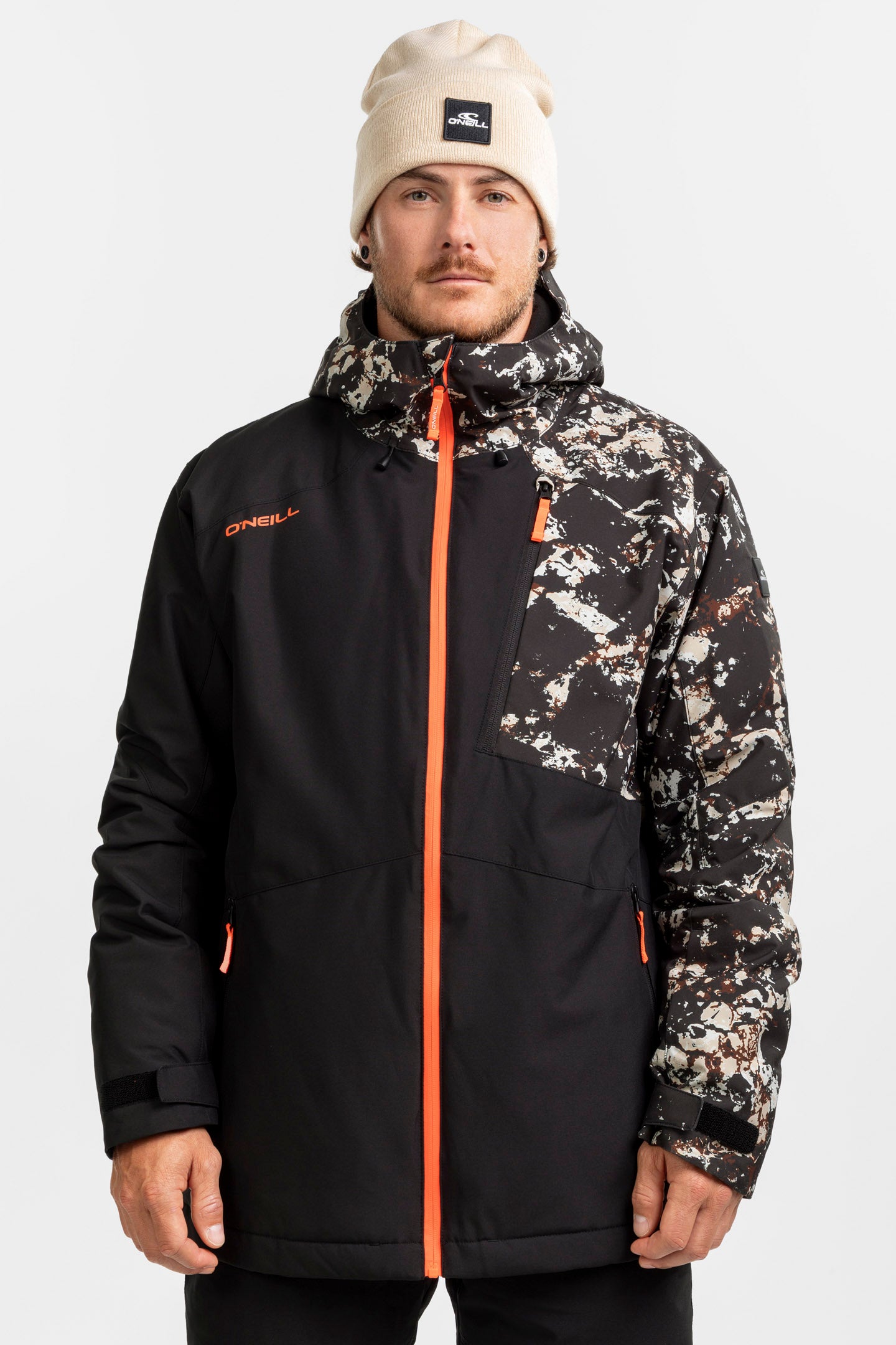 Fwc Cruz Block Snow Jacket - Blk/beige | O'Neill