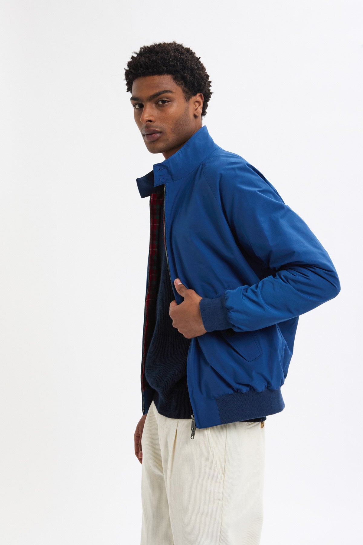 G9 Harrington Jacket Limoges Blue | Baracuta