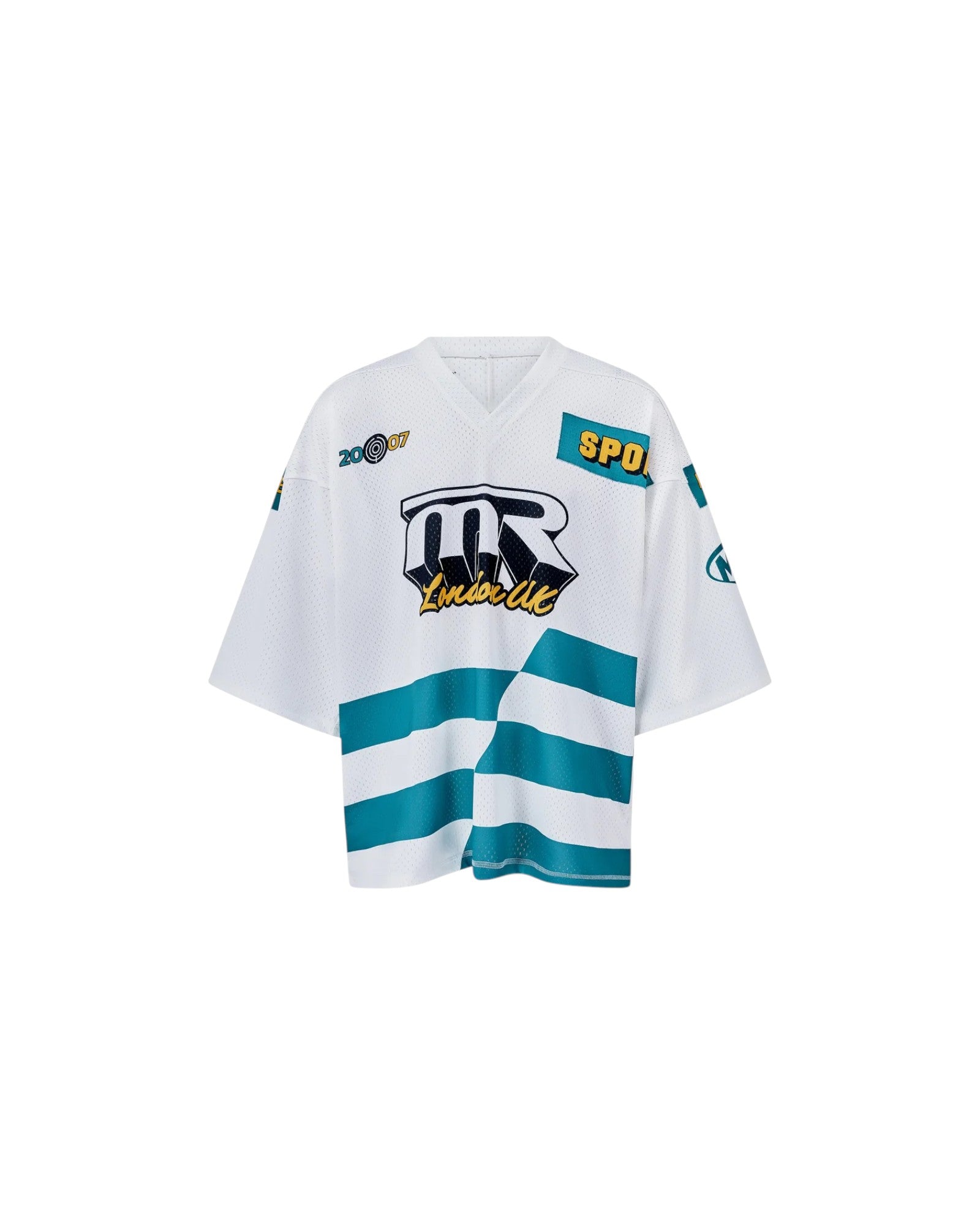 Martine Rose Oversized Football Top White | VAVA STORE