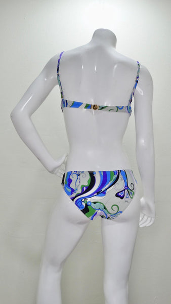 Emilio Pucci Blue Printed Bikini Swimsuit – Vintage by Misty