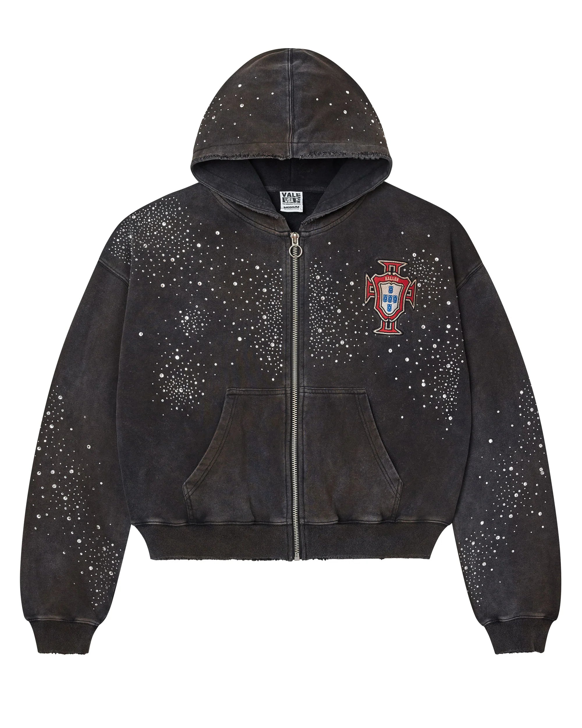 Vale Forever Pluto Clustered Zip Up Hoodie Black – VIP Clothing Stores