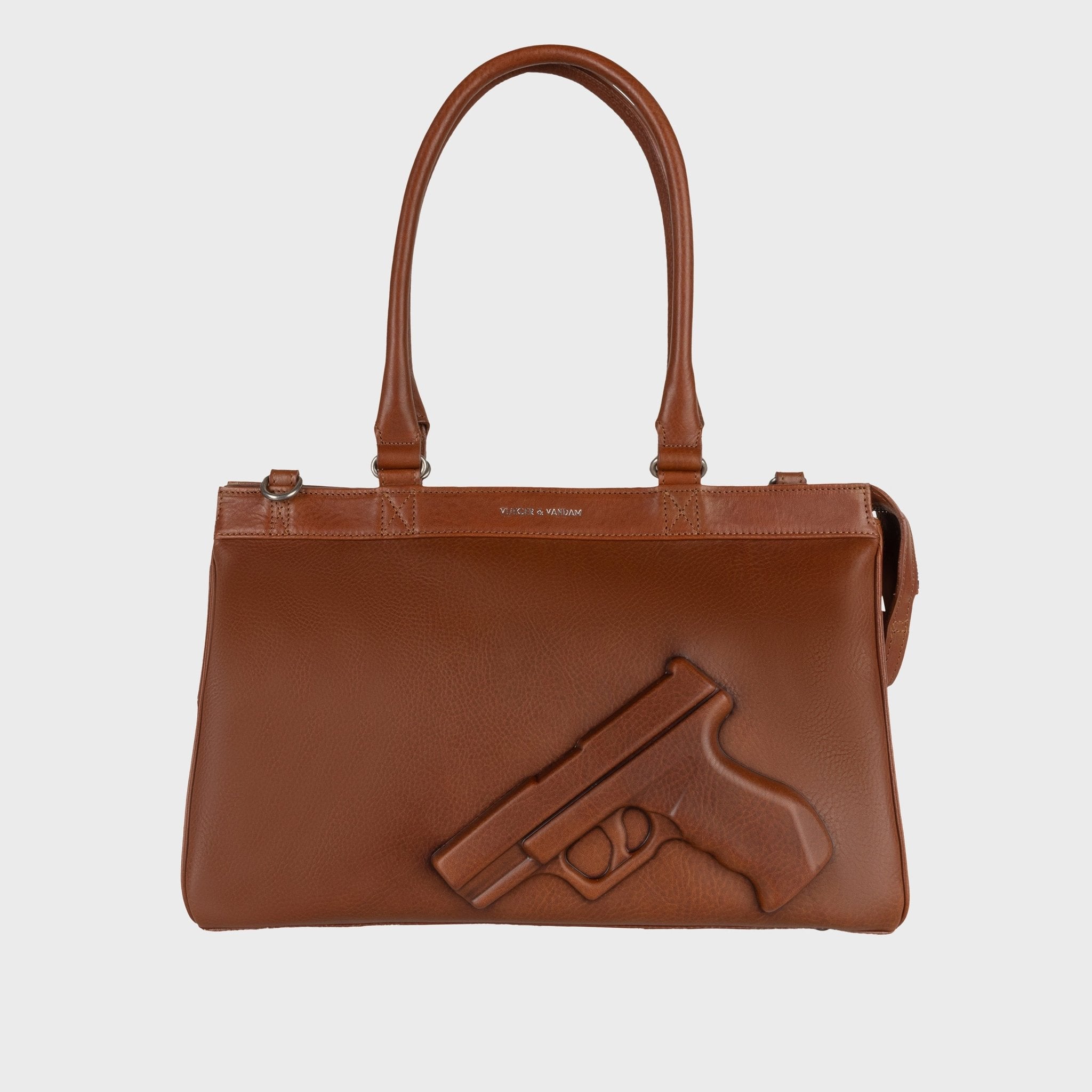 Small Tote Gun in Cinnamon | Vlieger & Vandam