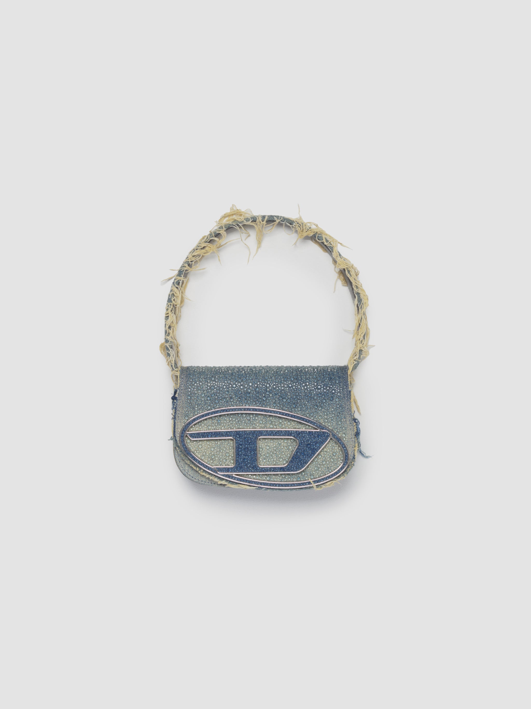 Diesel - 1Dr Shoulder Bag in Medium Blue Denim - X08396_P6803