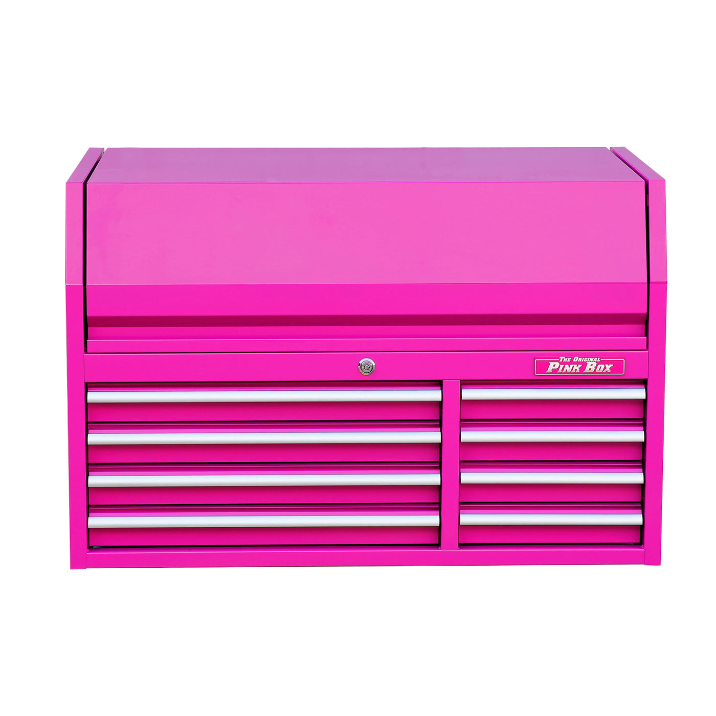 41-Inch 8-Drawer Steel Top Chest with Power Strip | Pink Box – The