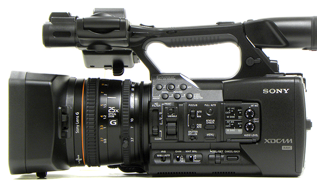 ソニーPXW-X180〜光学25倍ズームレンズ搭載のXDCAMハンディ