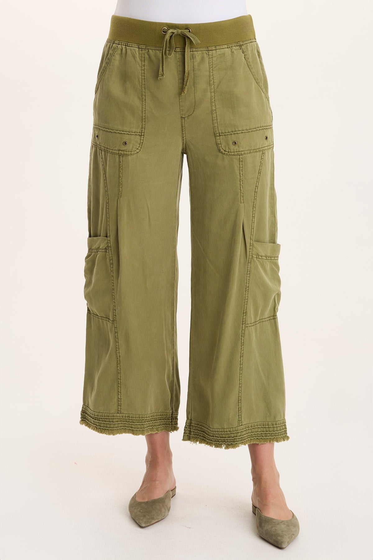 XCVI Tullio Twill Cargo Gaucho Pant