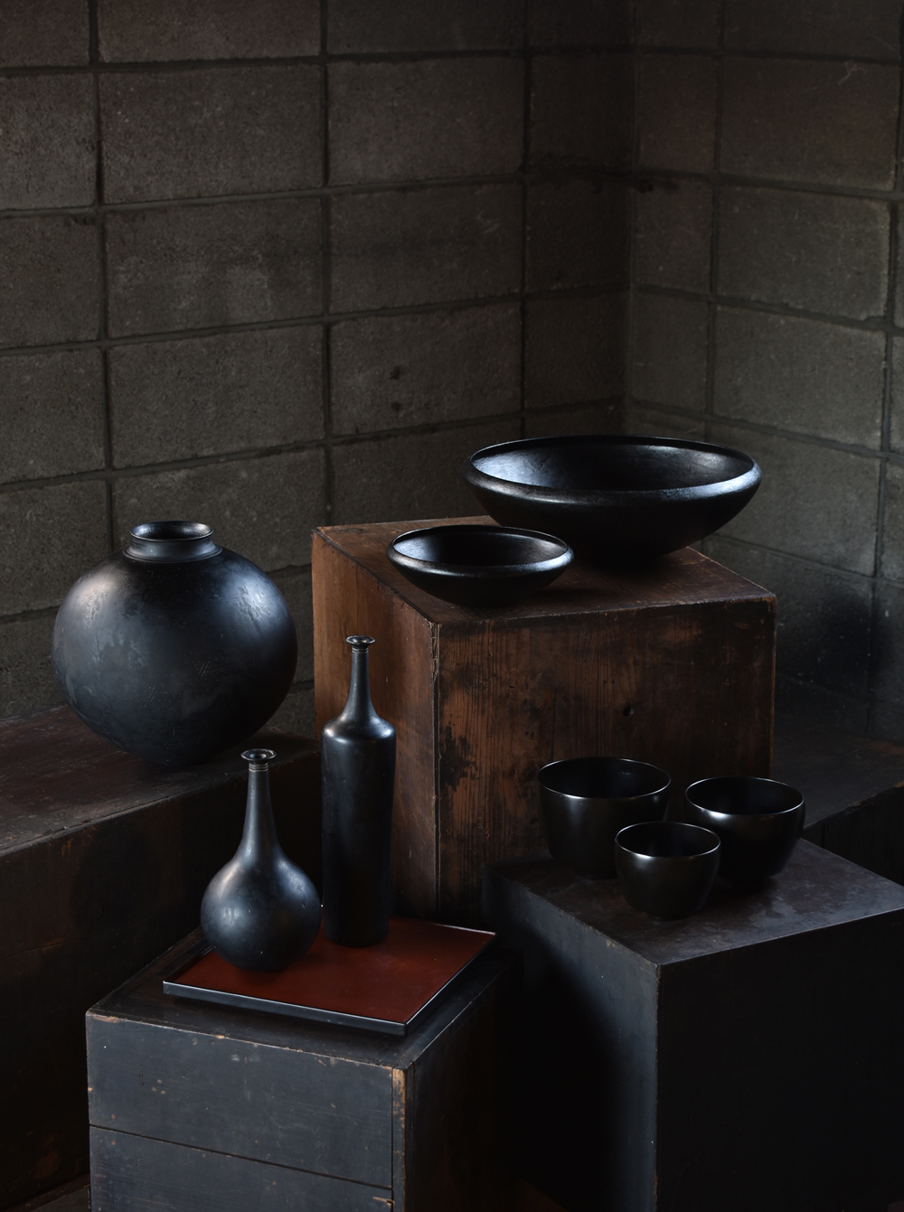 極美品】 杉田明彦 鼓椀 大 黒 ボウル 漆器 アーツ＆サイエンス 赤木明