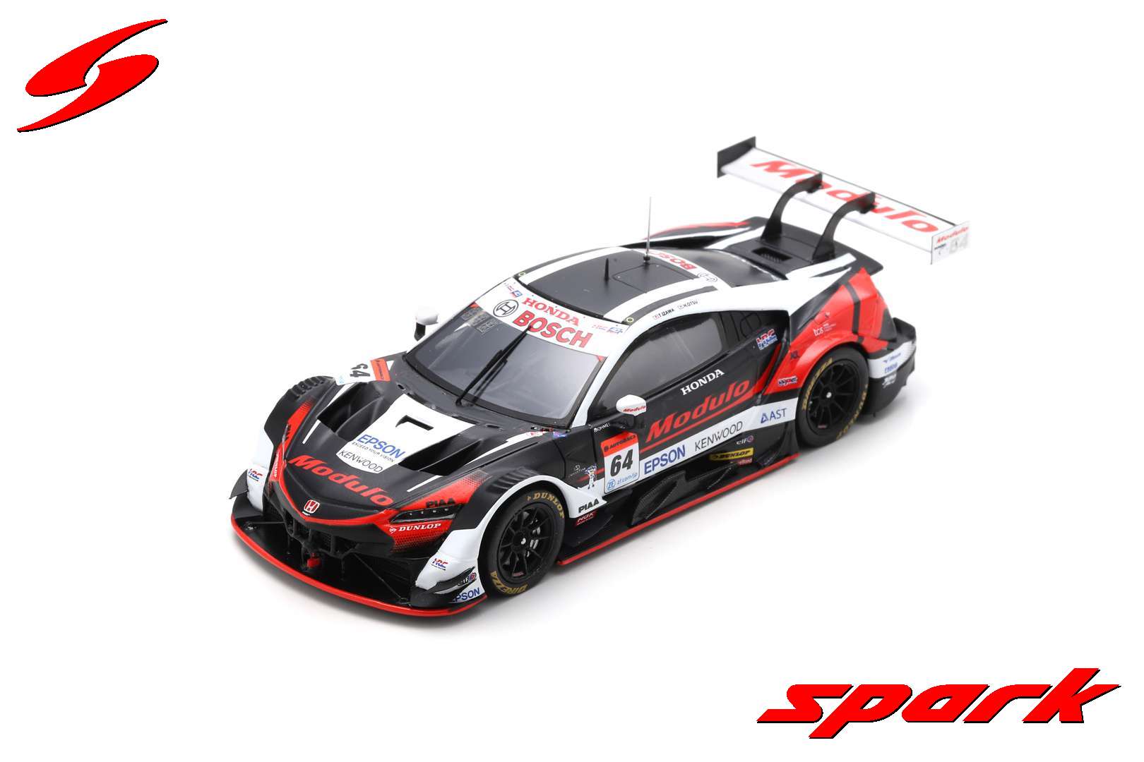 Spark 1:43 Modulo Honda NSX-GT No.64 Modulo Nakajima Racing GT500