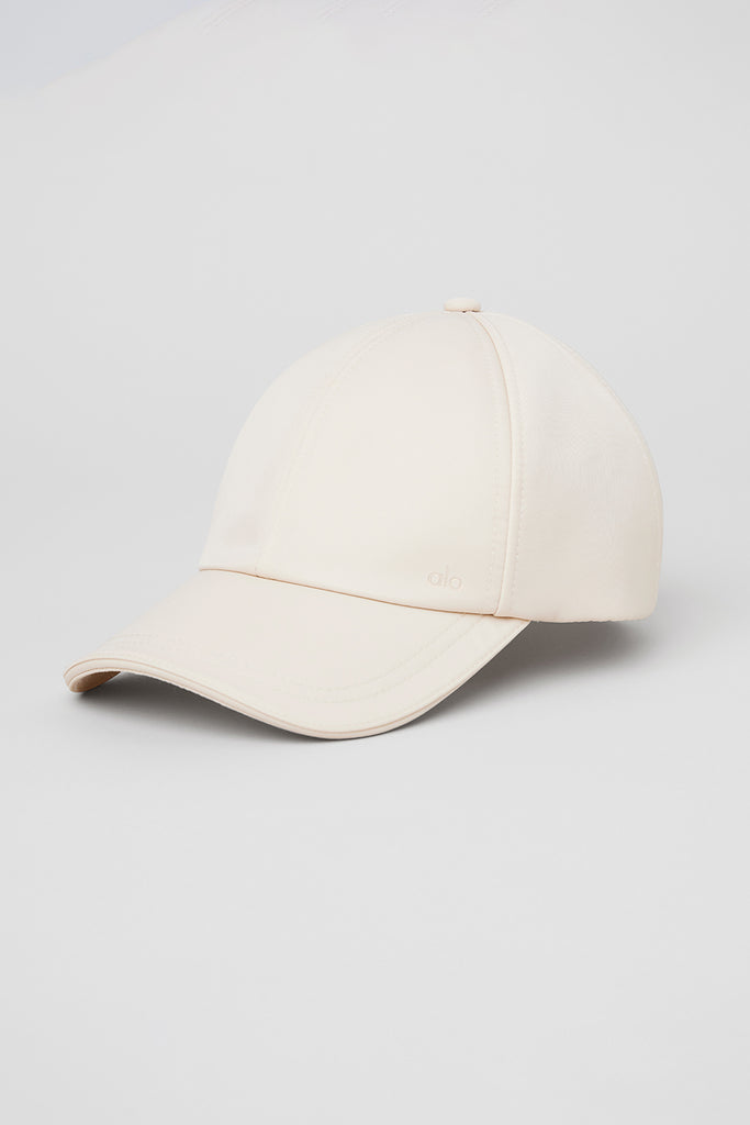 Satin Off-Duty Cap - Creme | ALO