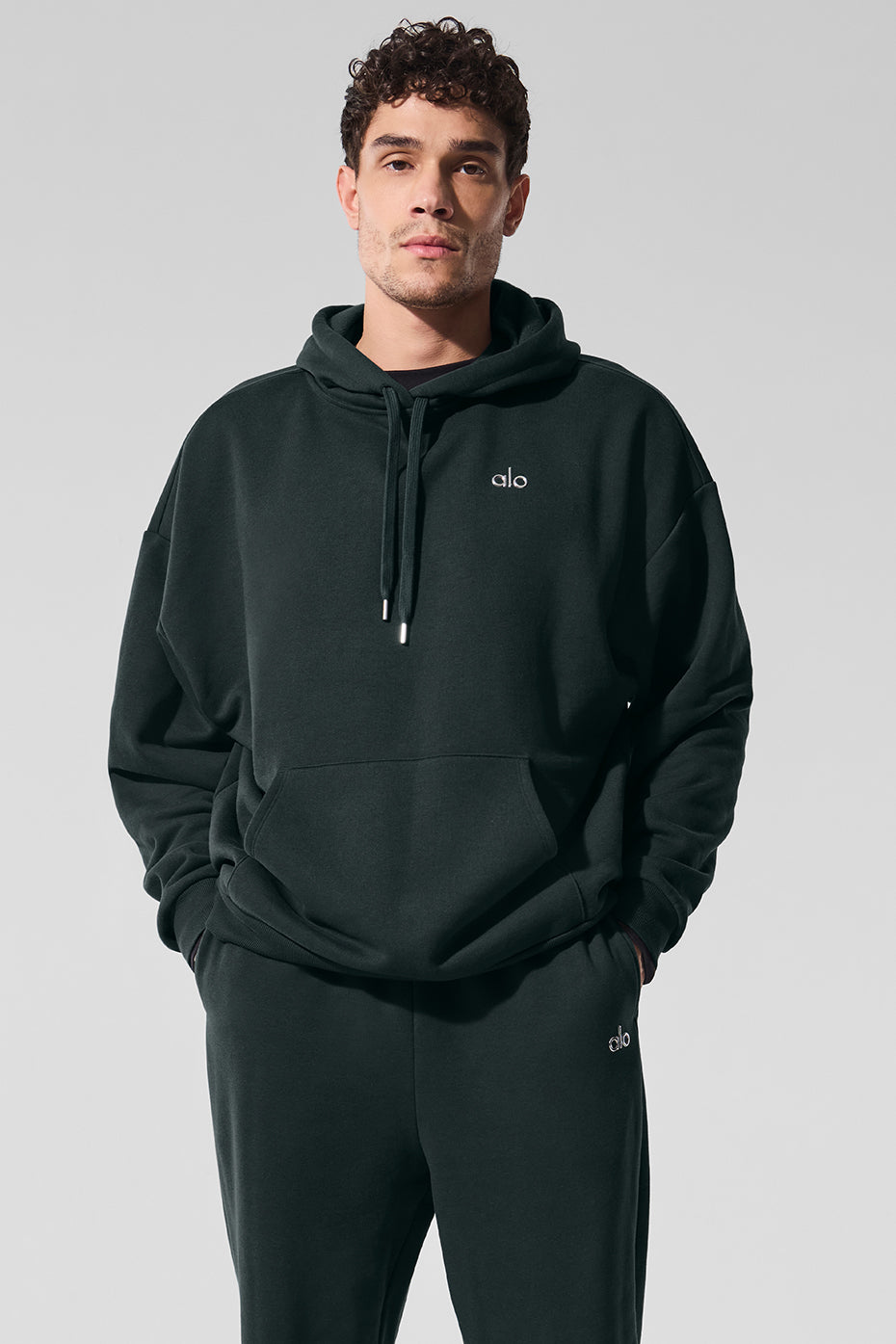 Accolade Hoodie - Charcoal Green | ALO