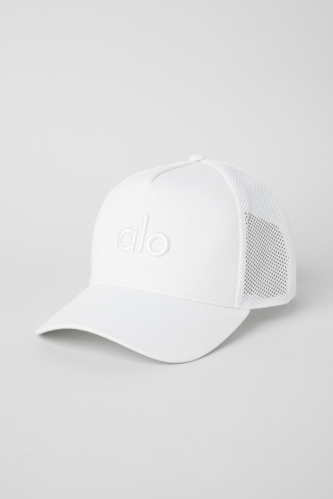 District Trucker Hat - White/White | ALO