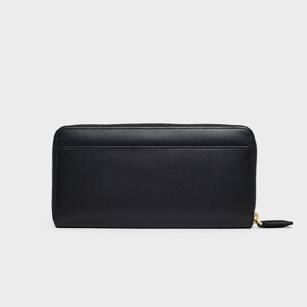 Organizer Long Zippy Wallet - N.149 - Black Smooth Nappa | Article