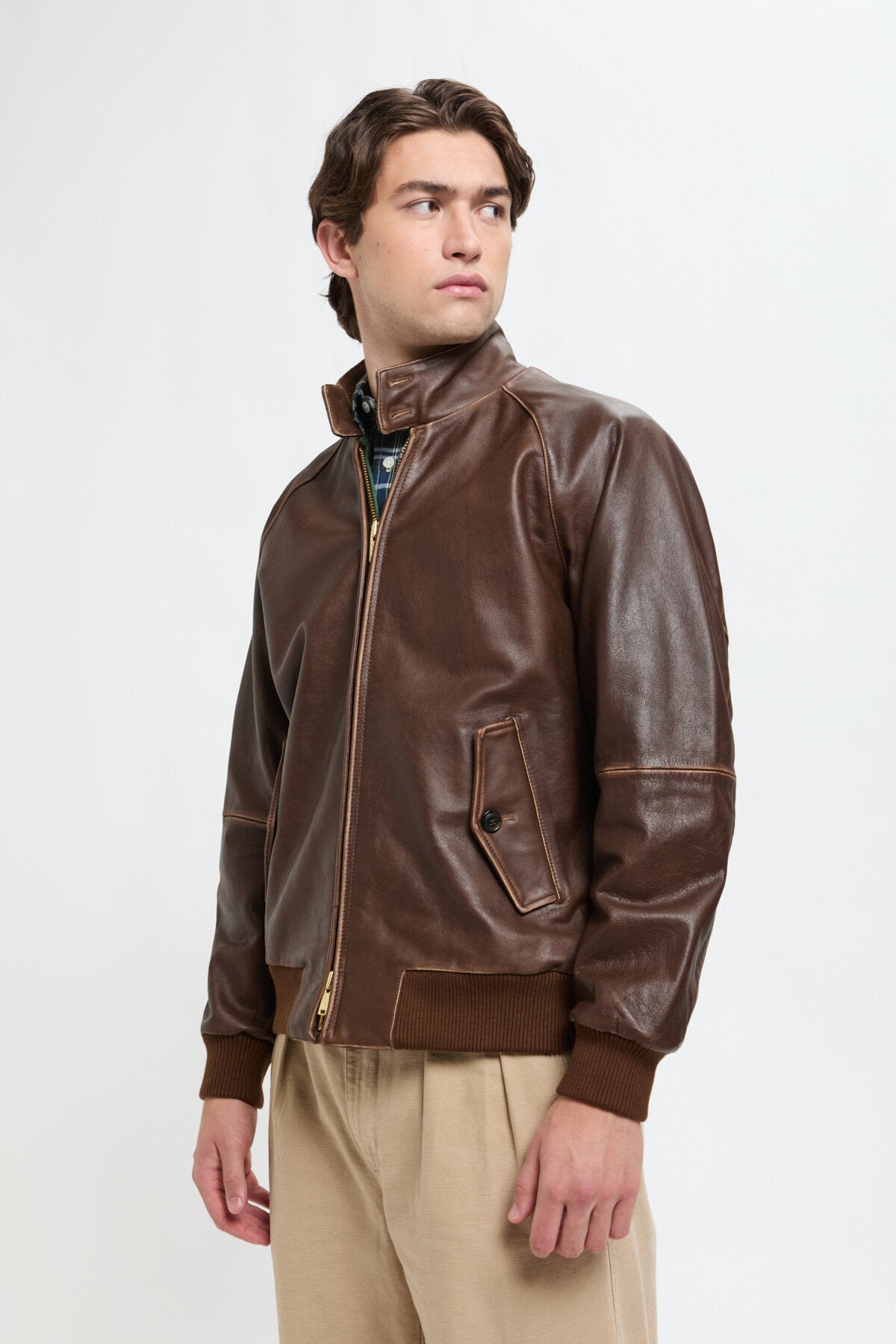 G9 LEATHER Chocolate | Baracuta
