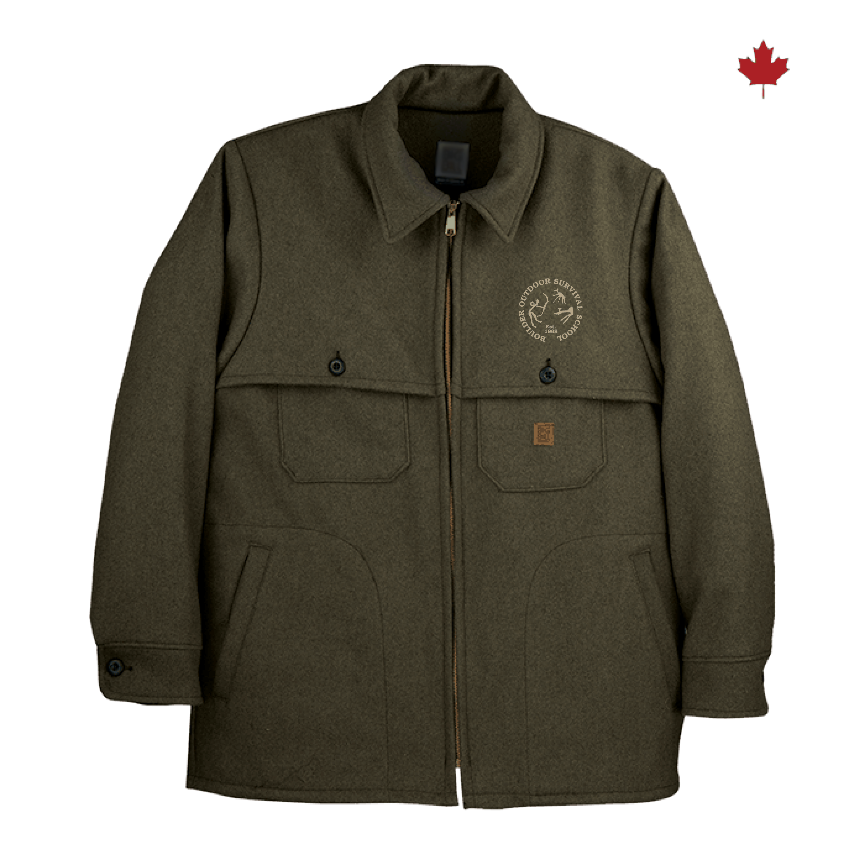 BOSS Embroidered Wool Jacket