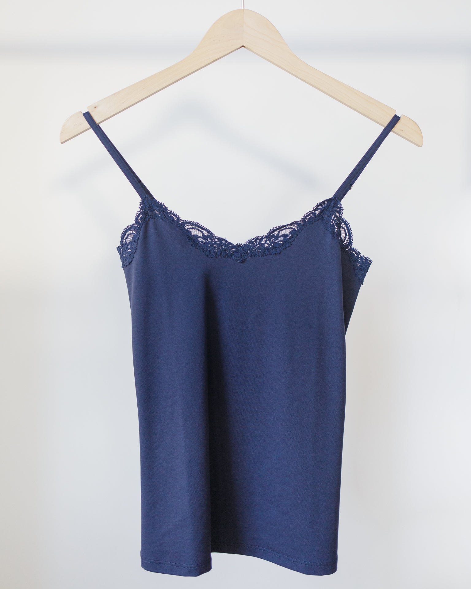 Only Hearts Del w/ Lace V Cami in Navy - Bliss Boutiques