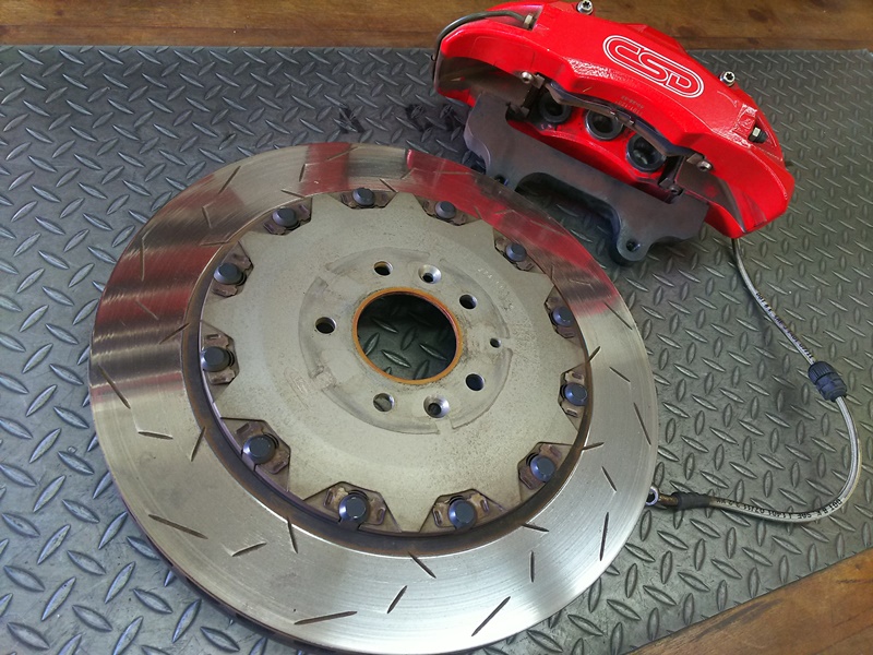 RX-8に社外品6potキャリパー＋400mmローター装着 | ブレーキ工房